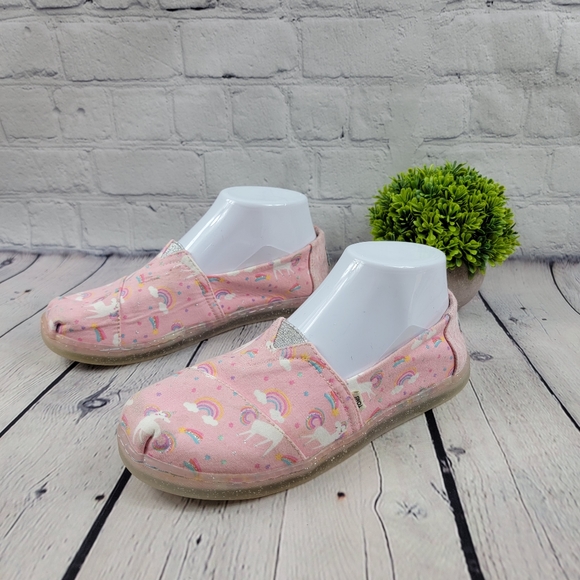 Toms Other - Toms Unicorn Loafers Glitter Sole Size Y4